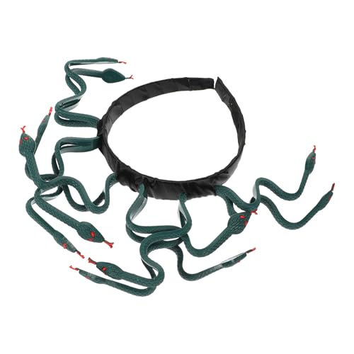 IWOWHERO Medusa Cosplay Stirnband mit Schlangenmotiv Dekoratives Halloween party accessoire Grün Einteilig für Karneval Kostümpartys und Geschenke IWOWHERO Medusa Cosplay Stirnband mit Schlangenmotiv Dekoratives Halloween party accessoire Grün Einteilig für Karneval Kostümpartys und Geschenke von IWOWHERO
