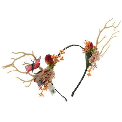 IWOWHERO Niedlicher Weihnachts Haarreif mit Leuchtendem Geweih und Beerenzweigen Komfortabel Langlebig Rutschfest Festliches Accessoire für Damen und Mädchen für Zufällige IWOWHERO Niedlicher Weihnachts Haarreif mit Leuchtendem Geweih und Beerenzweigen Komfortabel Langlebig Rutschfest Festliches Accessoire für Damen und Mädchen für Zufällige von IWOWHERO