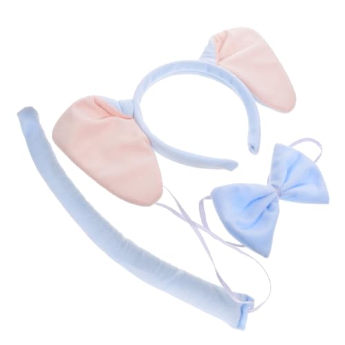 IWOWHERO Niedliches Elefantenohren Stirnband Set mit Fliege und Bequemes Strapazierfähiges Kostümzubehör für Erwachsene und Halloween Accessoire für Fantasievolles Cosplay und Tierfreunde IWOWHERO Niedliches Elefantenohren Stirnband Set mit Fliege und Bequemes Strapazierfähiges Kostümzubehör für Erwachsene und Halloween Accessoire für Fantasievolles Cosplay und Tierfreunde von IWOWHERO