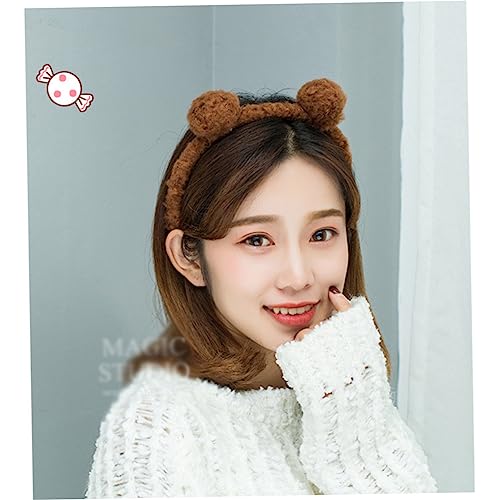 IWOWHERO Niedliches Plüsch Bärenohren Stirnband Dunkelbraun Weiches Haarschmuck Accessoire für Mädchen Flauschig und Bequem für Kostüm Party und Alltag Leicht und Flexibel für Jungen und IWOWHERO Niedliches Plüsch Bärenohren Stirnband Dunkelbraun Weiches Haarschmuck Accessoire für Mädchen Flauschig und Bequem für Kostüm Party und Alltag Leicht und Flexibel für Jungen und von IWOWHERO