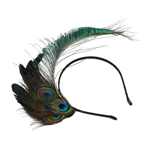 IWOWHERO Pfauenfeder Haarreif Kopfschmuck Party Haarschmuck Federschmuck Karneval Kostüm Accessoire für Damen Mädchen Festliche Fotosession IWOWHERO Pfauenfeder Haarreif Kopfschmuck Party Haarschmuck Federschmuck Karneval Kostüm Accessoire für Damen Mädchen Festliche Fotosession von IWOWHERO