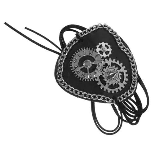 IWOWHERO Retro Leder Augenklappe Einäugige Augenbinde Piratenkostüm Zubehör Erwachsene Atmungsaktiv Leicht Komfortabel für Halloween Party Cosplay IWOWHERO Retro Leder Augenklappe Einäugige Augenbinde Piratenkostüm Zubehör Erwachsene Atmungsaktiv Leicht Komfortabel für Halloween Party Cosplay von IWOWHERO