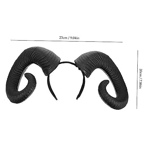 IWOWHERO Schwarzes Halloween Horn Stirnband aus Sicheren Materialien Leicht und Langlebig Kostümzubehör für Erwachsene für Party und Karneval IWOWHERO Schwarzes Halloween Horn Stirnband aus Sicheren Materialien Leicht und Langlebig Kostümzubehör für Erwachsene für Party und Karneval von IWOWHERO