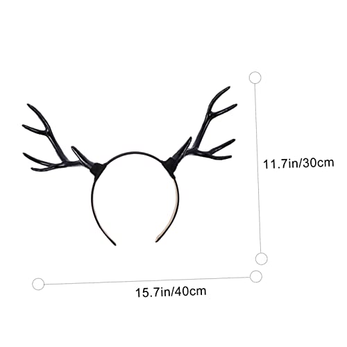 IWOWHERO Schwarzes Rentier Geweih Haarreif Weihnachten Kopfschmuck Erwachsene Party Karneval Cosplay Festtagsdeko IWOWHERO Schwarzes Rentier Geweih Haarreif Weihnachten Kopfschmuck Erwachsene Party Karneval Cosplay Festtagsdeko von IWOWHERO