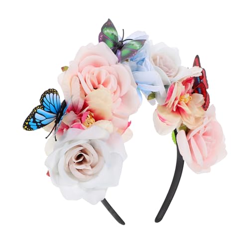 IWOWHERO Tee Simulierte Simulation Prom Blume Party Dekoration Kopf Schmetterling Halloween Haar Stirnband Cosplay IWOWHERO Tee Simulierte Simulation Prom Blume Party Dekoration Kopf Schmetterling Halloween Haar Stirnband Cosplay von IWOWHERO