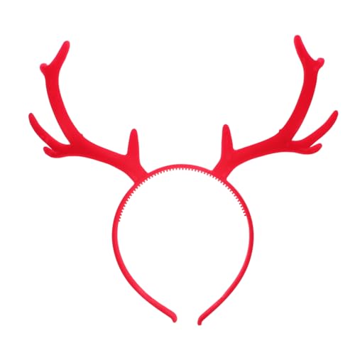 IWOWHERO Weihnachtliches Geweih Haarband PVC Stirnband Unisex Komfortabel Vielseitig für Party Cosplay Foto Requisite Halloween Zubehör für Damen Herren IWOWHERO Weihnachtliches Geweih Haarband PVC Stirnband Unisex Komfortabel Vielseitig für Party Cosplay Foto Requisite Halloween Zubehör für Damen Herren von IWOWHERO