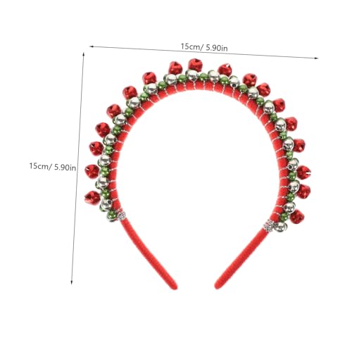 IWOWHERO Weihnachts Haarreif mit Bunten Glöckchen Breiter Bequemer und Metall Kopfschmuck für Damen Verstellbar und Langlebig Festliches Accessoire für Weihnachtsfeiern und Party IWOWHERO Weihnachts Haarreif mit Bunten Glöckchen Breiter Bequemer und Metall Kopfschmuck für Damen Verstellbar und Langlebig Festliches Accessoire für Weihnachtsfeiern und Party von IWOWHERO