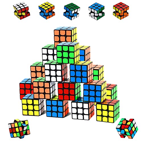 IWTBNOA Mini Zauberwürfel Set, 20 STK Magic Würfel Mitgebsel Kindergeburtstag Gastgeschenke, Geschwindig Keitswürfel, Party Puzzle Spielzeug, Magic Cube Spielzeug für Weihnachten Reisespiele (3*3*3cm) IWTBNOA Mini Zauberwürfel Set, 20 STK Magic Würfel Mitgebsel Kindergeburtstag Gastgeschenke, Geschwindig Keitswürfel, Party Puzzle Spielzeug, Magic Cube Spielzeug für Weihnachten Reisespiele (3*3*3cm) von IWTBNOA