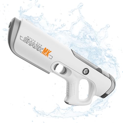 IWTBNOA Wasserpistole Elektrisch mit Wasseraufnahme, Automatische Wasserspritzpistole für Kinder Erwachsene, Große Kapazität Wasserpistole, Sommer Spielzeug für Outdoor Pool Strand Seaside IWTBNOA Wasserpistole Elektrisch mit Wasseraufnahme, Automatische Wasserspritzpistole für Kinder Erwachsene, Große Kapazität Wasserpistole, Sommer Spielzeug für Outdoor Pool Strand Seaside von IWTBNOA