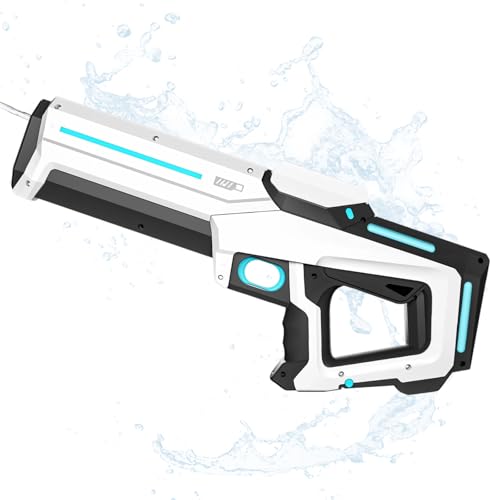 IWTBNOA Wasserpistole mit Wasseraufnahme, Automatische Wasserspritzpistole für Erwachsene Kinder, Große Wasserspritzpistole, Sommer Spielzeug für Outdoor Pool Seaside Strand von IWTBNOA
