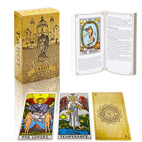IXIGER Tarotkarten-Set, 78 Tarotkarten, Deck mit Anleitungsbuch für Anfänger und Experten, klassisches Tarotkarten-Set, langlebige Tarotkarten, Standardgröße 12,1 x 7 cm, zukünftiges Spiel.(Englisch) IXIGER Tarotkarten-Set, 78 Tarotkarten, Deck mit Anleitungsbuch für Anfänger und Experten, klassisches Tarotkarten-Set, langlebige Tarotkarten, Standardgröße 12,1 x 7 cm, zukünftiges Spiel.(Englisch) von IXIGER
