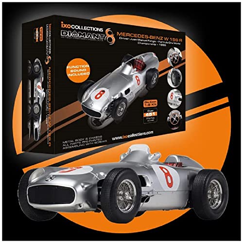 IXO Collections 1:8 IXO Mercedes W196 Fangio #8 - detailgetreuer Standmodellbau, zum Zusammenbauen mit 451 Teilen, hochwertige Verarbeitung, detaillierte Bauanleitung, mit Soundfunktion IXO Collections 1:8 IXO Mercedes W196 Fangio #8 - detailgetreuer Standmodellbau, zum Zusammenbauen mit 451 Teilen, hochwertige Verarbeitung, detaillierte Bauanleitung, mit Soundfunktion von IXO Collections