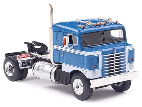 1950 Bullnose Truck Traktor blau mit weißen Streifen 1/64 Druckguss Modell von IXO Models U64TR002 von IXO Modelcars