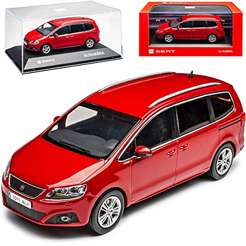 IXO Seat Alhambra Salsa Van Rot 2. Generation Ab 2010 1/43 Modell Auto von IXO