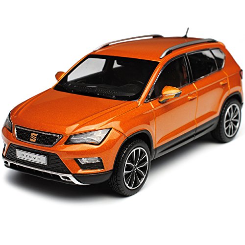 IXO Seat Ateca SUV Samoa Orange Ab 2016 1/43 PremiumX Modell Auto mit individiuellem Wunschkennzeichen von IXO
