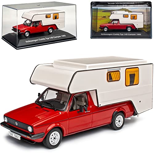 IXO Volkwagen Caddy 14D Camper Pick-Up mit Kofferaufbau Grün 1978-1992 mit Zeitschrift Nr 51 1/43 DeAgostini Modell Auto mit individiuellem Wunschkennzeichen IXO Volkwagen Caddy 14D Camper Pick-Up mit Kofferaufbau Grün 1978-1992 mit Zeitschrift Nr 51 1/43 DeAgostini Modell Auto mit individiuellem Wunschkennzeichen von Ixo