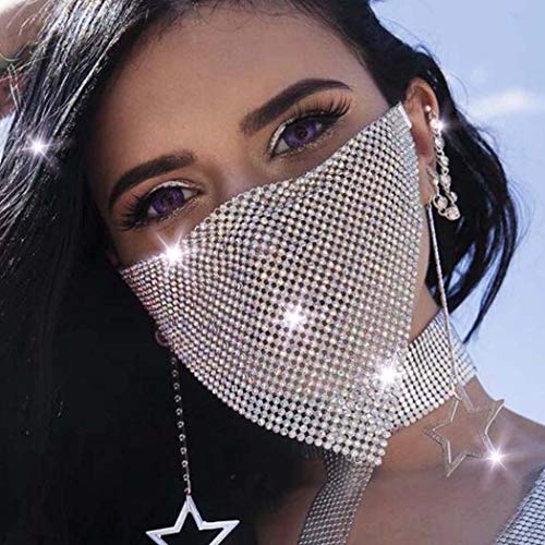IYOU Boho Kristall Gesichtskette Gittergewebe Maskerade Maske Strass Partys Ball Kostüme Bauchtanz Bühne Venezianische Karneval Kleid Masken Schmuck für Frauen und Mädchen IYOU Boho Kristall Gesichtskette Gittergewebe Maskerade Maske Strass Partys Ball Kostüme Bauchtanz Bühne Venezianische Karneval Kleid Masken Schmuck für Frauen und Mädchen von IYOU