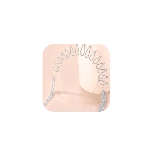IYOU Funkelnd Maria Halo Stirnband Silber Strass Zip Krawatte mit Spikes Kopfstück Quaste Kristall Cosplay Party Krone Haarband Haarschmuck Pro Frau und Mädchen IYOU Funkelnd Maria Halo Stirnband Silber Strass Zip Krawatte mit Spikes Kopfstück Quaste Kristall Cosplay Party Krone Haarband Haarschmuck Pro Frau und Mädchen von IYOU