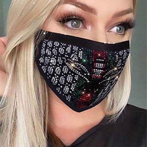 IYOU Funkelnder Kristall Mundabdeckung Schwarz Wiederverwendbare Gesichtsmasken Strass Glitter Maskerade Gesichtsabdeckung Halloween Genie Kostüm Funkelnder Dekorationsschmuck für Frauen und Mädchen IYOU Funkelnder Kristall Mundabdeckung Schwarz Wiederverwendbare Gesichtsmasken Strass Glitter Maskerade Gesichtsabdeckung Halloween Genie Kostüm Funkelnder Dekorationsschmuck für Frauen und Mädchen von IYOU