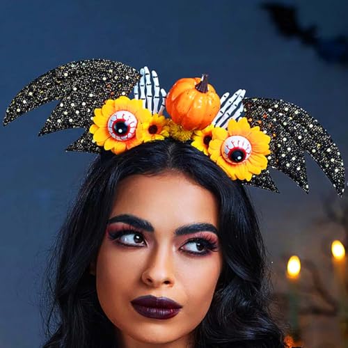 IYOU Orange Halloween Stirnband Fledermaus Flügel Ohren Haarbänder Party Cosplay Kostüm Haarschmuck für Frauen und Mädchen IYOU Orange Halloween Stirnband Fledermaus Flügel Ohren Haarbänder Party Cosplay Kostüm Haarschmuck für Frauen und Mädchen von IYOU