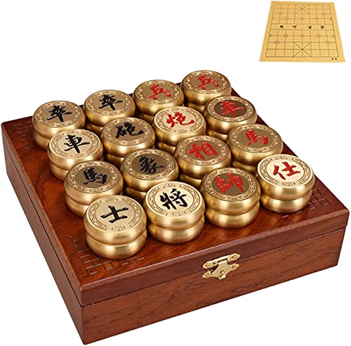 Brass Chinese Chess Set, High-End Chinese Chess Game Set Strategy Board Games for 2 Players for Adults Family, Best Gift Brass Chinese Chess Set, High-End Chinese Chess Game Set Strategy Board Games for 2 Players for Adults Family, Best Gift von IYUESQ