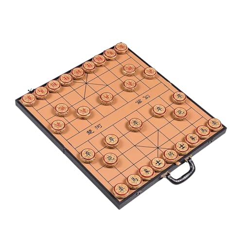 Chinese Chess Set Phoebe Strategy Board Games Puzzle Games Travel Games with Portable Folding Chessboard for 2 Players(Size:5.8cm/2.3in) von IYUESQ
