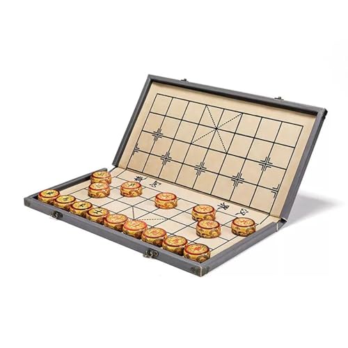 Strategy Board Games Phoebe Chinese Chess Set Xiangqi for 2 Players Puzzle Games Travel Games with Folding Board(4.8cm/1.9in) von IYUESQ