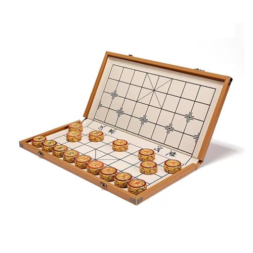 Strategy Board Games Phoebe Chinese Chess Set Xiangqi for 2 Players Puzzle Games Travel Games with Folding Board(5.8cm/2.3in) von IYUESQ