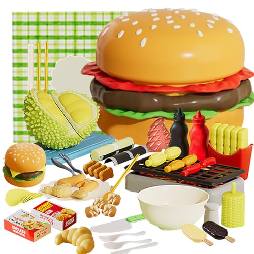 IZDUDO 53 STK Schneiden Spielen Lebensmittel Spielzeug Set mit Lagerung Tasche, Obst Gemüse Pizza Dessert Rollenspiel Kinderküche Zubehör für realistische Kochen für Kinder ab 3 Jahren, Lernspielzeug IZDUDO 53 STK Schneiden Spielen Lebensmittel Spielzeug Set mit Lagerung Tasche, Obst Gemüse Pizza Dessert Rollenspiel Kinderküche Zubehör für realistische Kochen für Kinder ab 3 Jahren, Lernspielzeug von IZDUDO