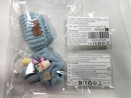 Iamred Kleidung für 17cm Labub Puppe, Labub Bekleidung Puppenkleidung, Bekleidung Zubehör für Puppe, Kleidung Puppenzubehör, Puppenkleidung Plüsch Outfit Nur für DIY Kinder Geschenke (Blue) von Iamred