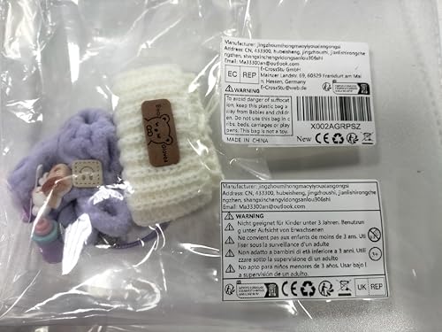 Iamred Kleidung für 17cm Labub Puppe, Labub Bekleidung Puppenkleidung, Bekleidung Zubehör für Puppe, Kleidung Puppenzubehör, Puppenkleidung Plüsch Outfit Nur für DIY Kinder Geschenke (Purple) von Iamred
