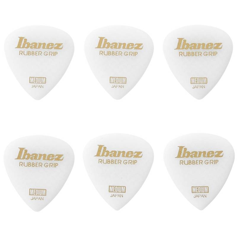 Ibanez Grip Wizard Rubber Grip White 0,8mm Medium Short Plektrum von Ibanez