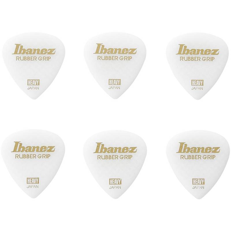 Ibanez Grip Wizard Rubber Grip White 1,0mm Heavy Short Plektrum von Ibanez