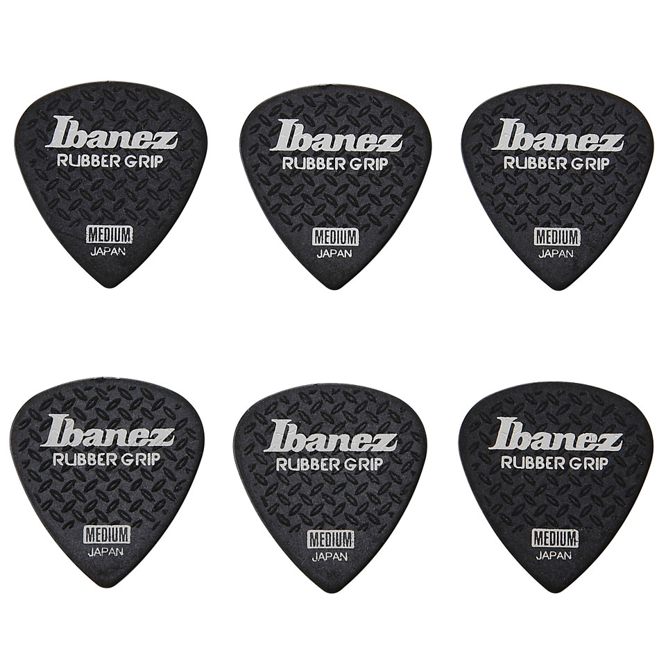 Ibanez Grip Wizard Rubber Grip Black 0,8mm Heavy Short Plektrum von Ibanez