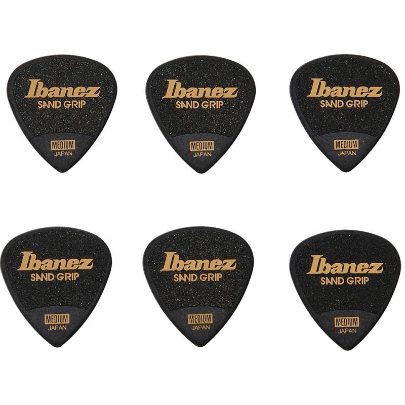 Ibanez Grip Wizard Sand Black 0,8mm Medium Short Plektrum von Ibanez