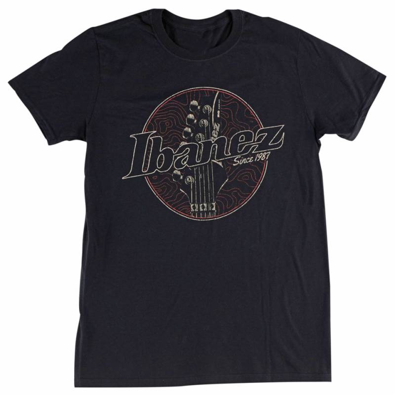 Ibanez Headstock Black S T-Shirt von Ibanez