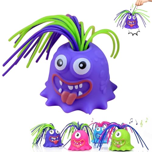 Halloween Screaming Monster Toys，Spielzeug Mit Geräuschen Zum Haareziehen，Hair Pulling Fidget Toy，Halloween Screaming Monster Toys，Halloween Screaming Monsteres Toys Stress Relief-Purple von IbdrY