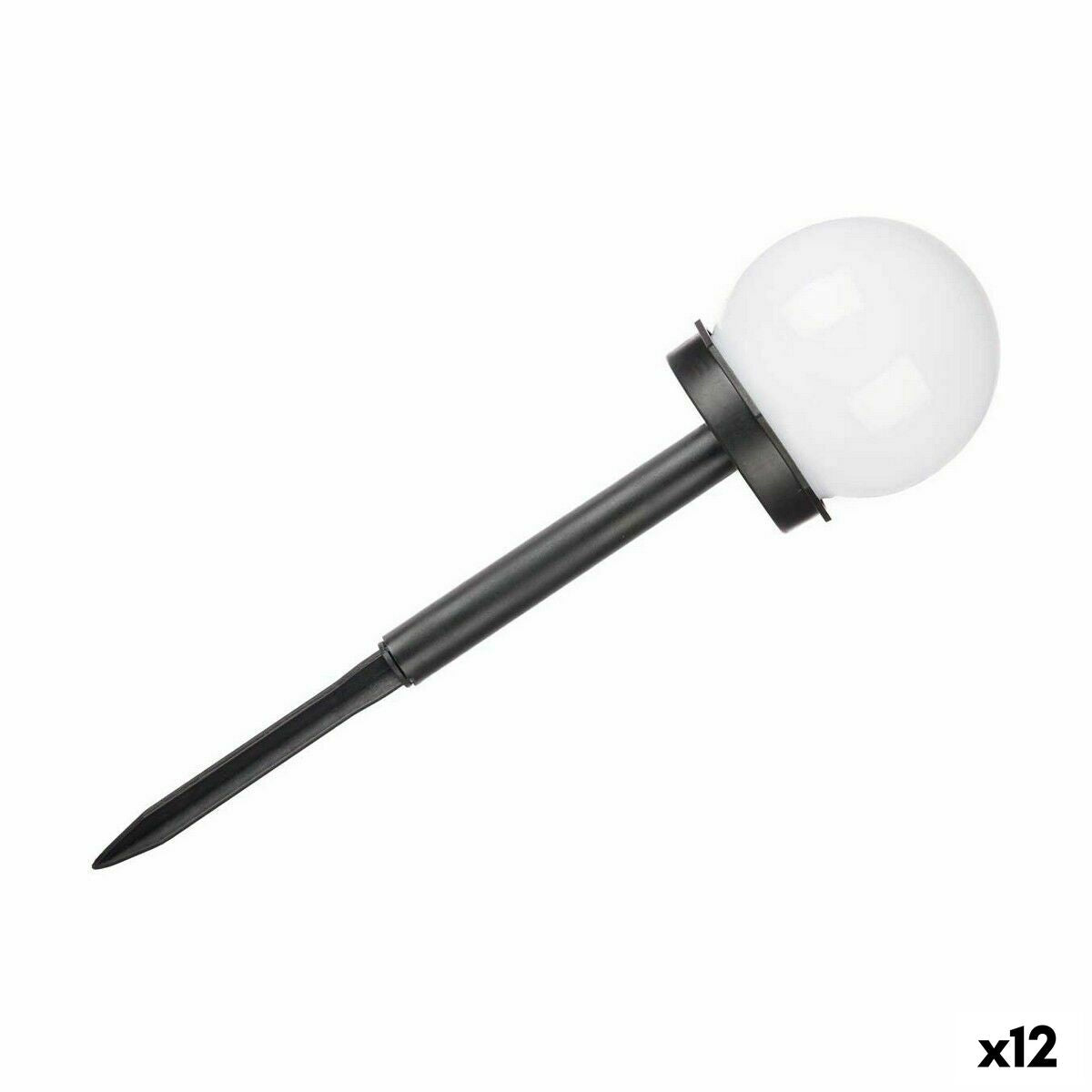 Leuchtfeuer Ibergarden 10 CM BALL Weiß Schwarz Kunststoff 10 x 34,5 x 10 cm Bold Ladung durch Solarzellen (12 Stück) von Ibergarden