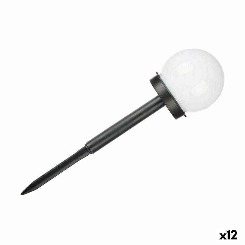 Leuchtfeuer Ibergarden 10 CM BALL Weiß Schwarz Kunststoff 10 x 34,5 x 10 cm Bold Ladung durch Solarzellen (12 Stück) von Ibergarden