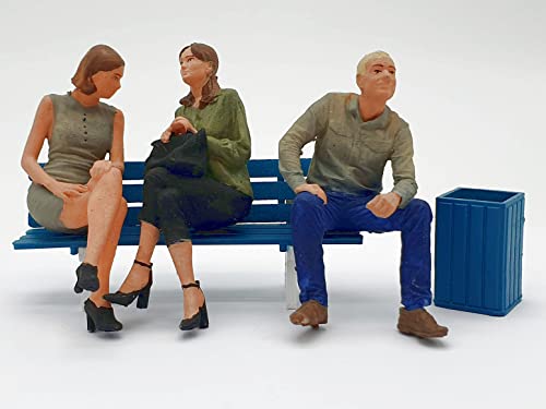 Iberplace 40010 Sitzende Figuren Spur G (1:22,5) – Modellbausatz für Gartenbahn Diorama & Modellbau von Iberplace