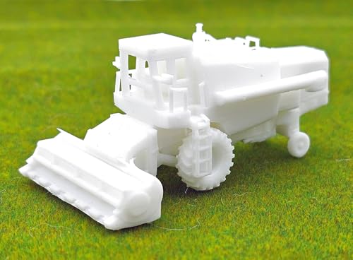 Iberplace IH000004 Miniatur-Mähdrescher Spur H0 zum Bemalen,Maßstab 1:87 Modelleisenbahn Modellbau Modellauto unbemalt Miniatur Landschaft figurenmodellbau Eisenbahn Zubehör von Iberplace