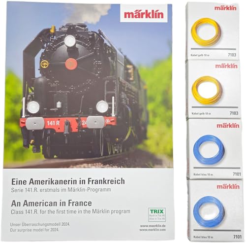 Marklin 7103 Kabelset gelb und 7101 blau, 10 m Länge – für Beleuchtung, Signale und Zubehör auf Modellbauten H0 Marklin 7103 Kabelset gelb und 7101 blau, 10 m Länge – für Beleuchtung, Signale und Zubehör auf Modellbauten H0 von Iberplace