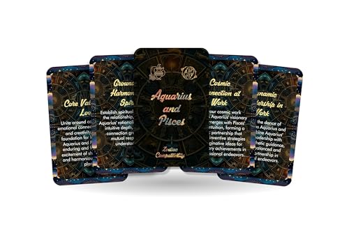 Aquarius and Pisces - Zodiac Compatibility - Divination Tools - Oracle cards - Star Sign Compatibility - Horoscope Compatibility Cards von Ibiza