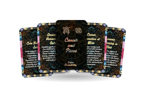 Cancer and Pisces - Zodiac Compatibility - Divination Tools - Oracle cards - Star Sign Compatibility - Horoscope Compatibility Cards von Ibiza