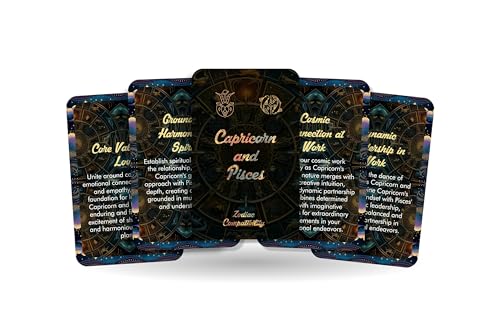 Capricorn and Pisces - Zodiac Compatibility - Divination Tools - Oracle cards - Star Sign Compatibility - Horoscope Compatibility Cards von Ibiza