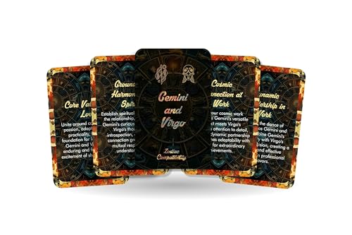 Gemini and Virgo - Zodiac Compatibility - Divination Tools - Oracle cards - Star Sign Compatibility - Horoscope Compatibility Cards von Ibiza