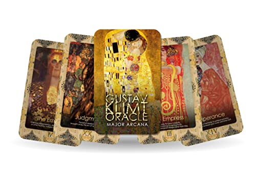 IBIZA TAROT -Gustav Klimt Orakel - 22 große Arkana| Wahrsager-Tarotkartendeck für Anfänger, authentisches Tarot-Erlebnis, Orakelkarten, Set mit 22 Karten von Ibiza