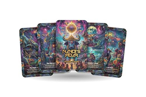 Ibiza Tarot Nandi's Roar Oracle – Tippen Sie in Nandi's starke Energie mit diesem 22-Karten-Deck, innerer Stärke, Courage und Widerstandsfähigkeit. Unleash Ihre göttliche Männerkraft. von Ibiza