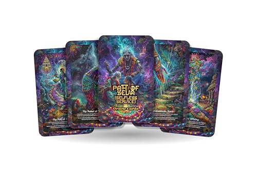 Ibiza Tarot Path of Seva Selfless Service Oracle – Kultivieren Sie Kompassion und Kindheit mit diesem 22-Karten-Deck, inspirieren Sie das Leben des Geldes und des Selbstbedienens. von Ibiza