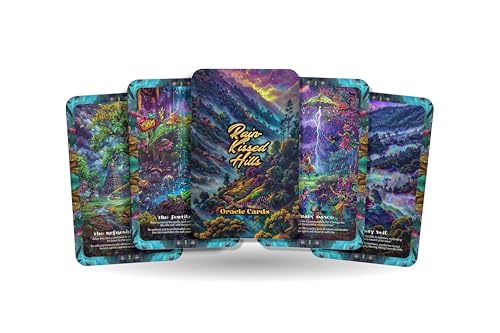 Ibiza Tarot Rain Kissed Hills Oracle – Erleben Sie Ihren Spirit mit diesem 22-Karten-Deck, finden Sie Solace und inspirieren Sie sich in der Schönheit der Natur und dem Versprechen von Growth. von Ibiza